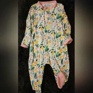 Magnetic Me Citris Bloom One-piece Footie Pajama,  0-3 month